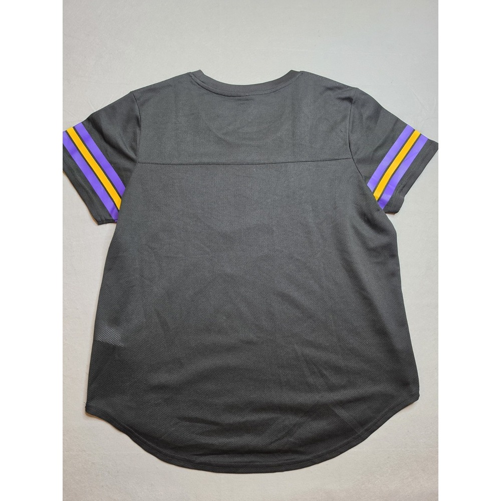 Lakers NBA Mesh‎ Womens XL Black Basketball Mesh Jersey Los Angeles Short Sleeve - Picture 7 of 7